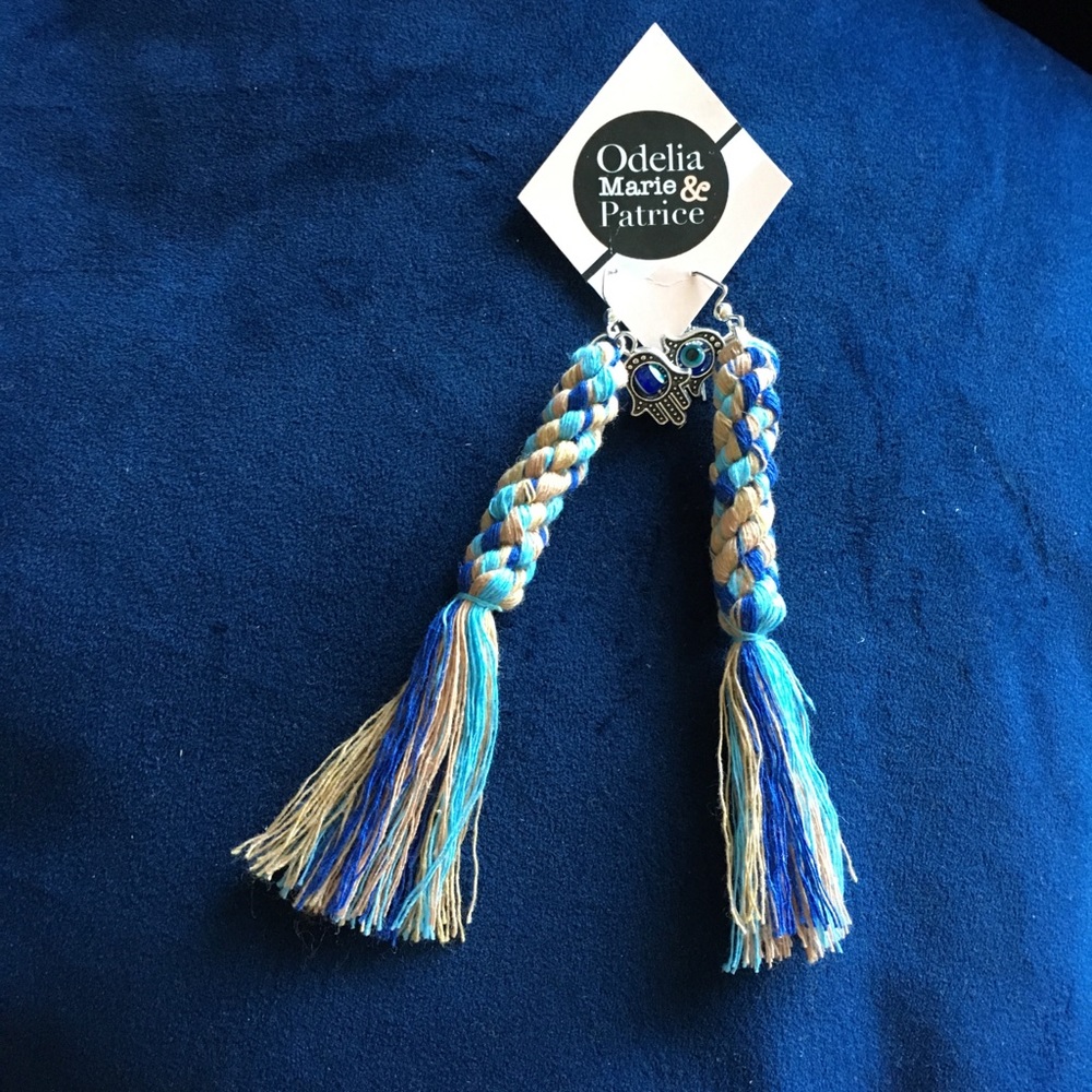 OMandP “Twisted Beach” Macrame Earrings